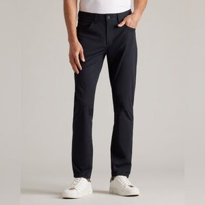 Rhone Commuter 5 Pocket Performance Pants Black 31 Waist 27” inseam